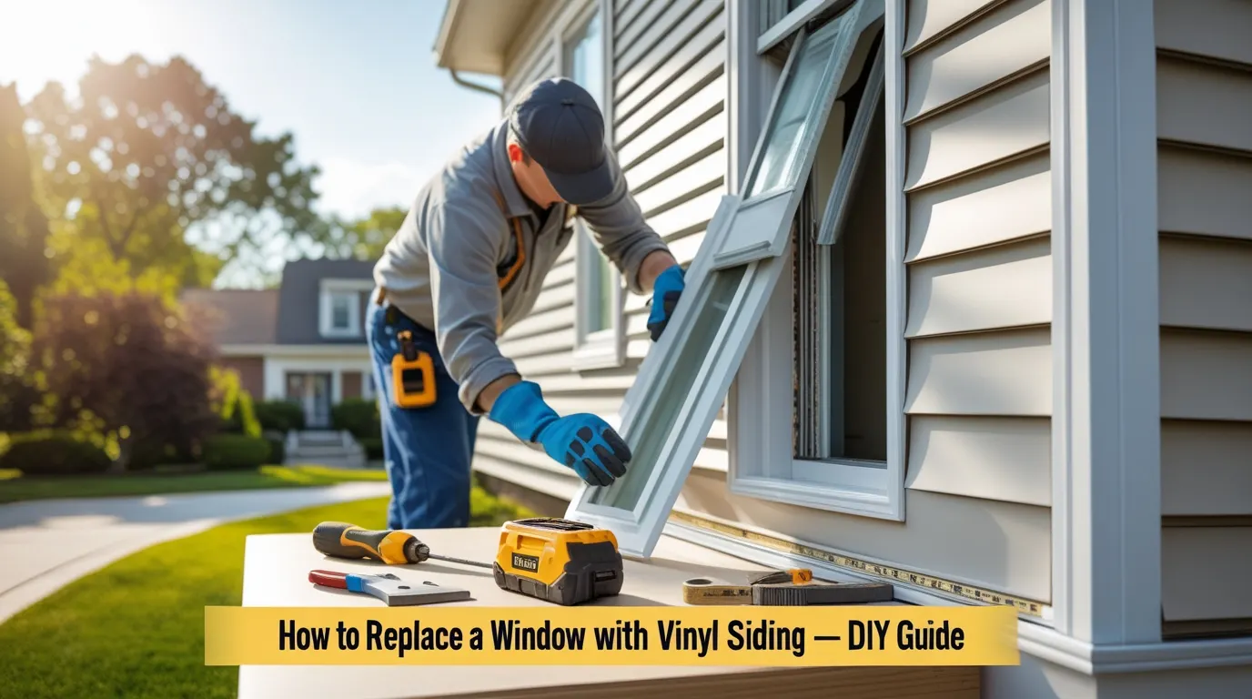 how to replace a window with vinyl siding​