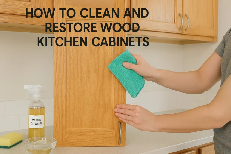 How to Clean and Restore Wood Kitchen Cabinets​