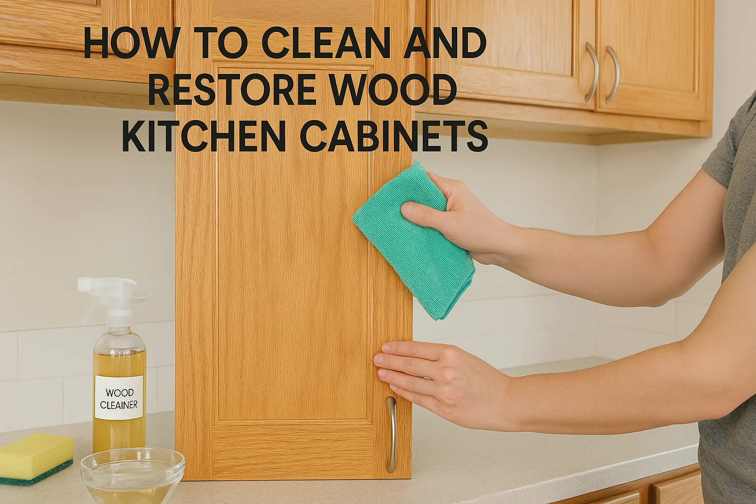 How to Clean and Restore Wood Kitchen Cabinets​