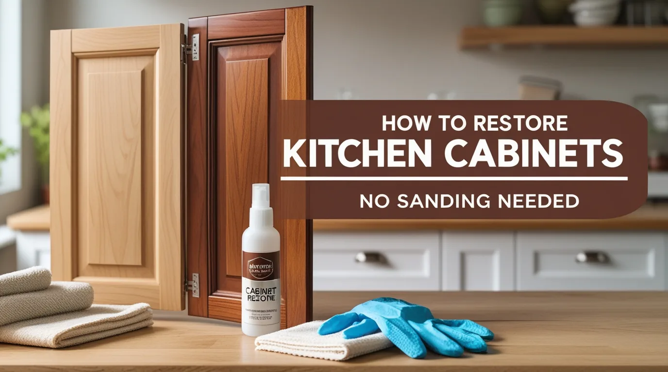 How to Restore Kitchen Cabinets Without Sanding and Varnishing