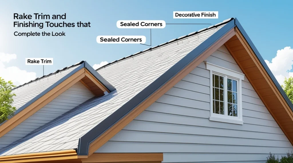 Rake Trim and Finishing Touches That Complete the Look