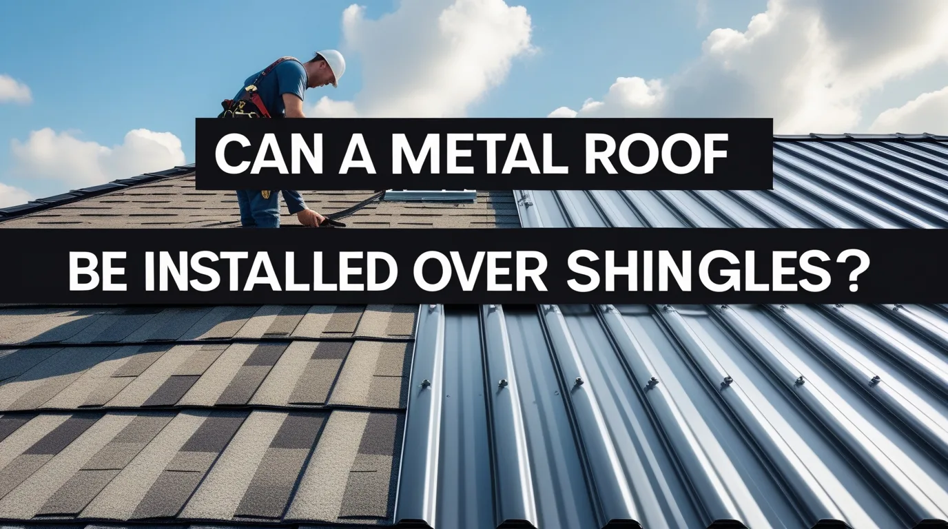 can a metal roof be installed over shingles