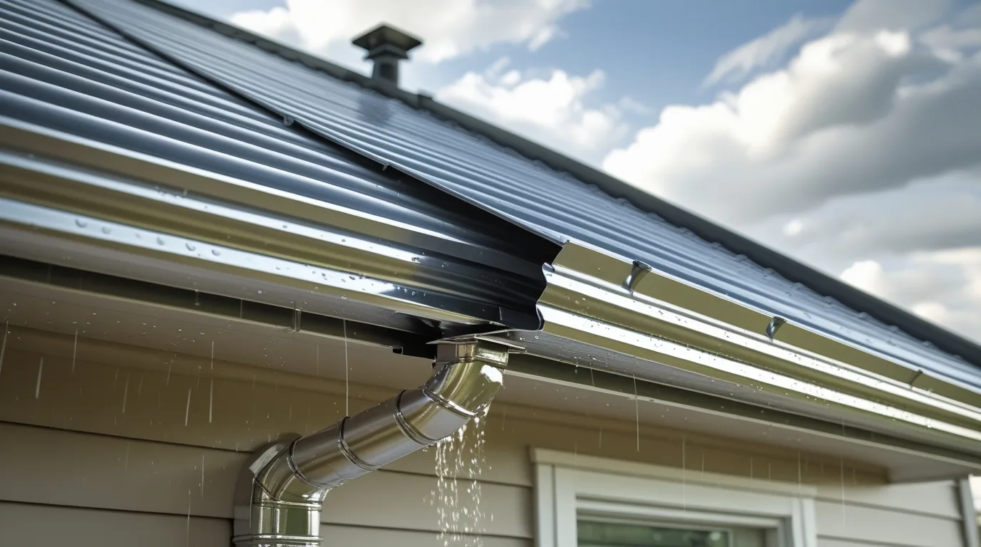 gutters for corrugated metal roof